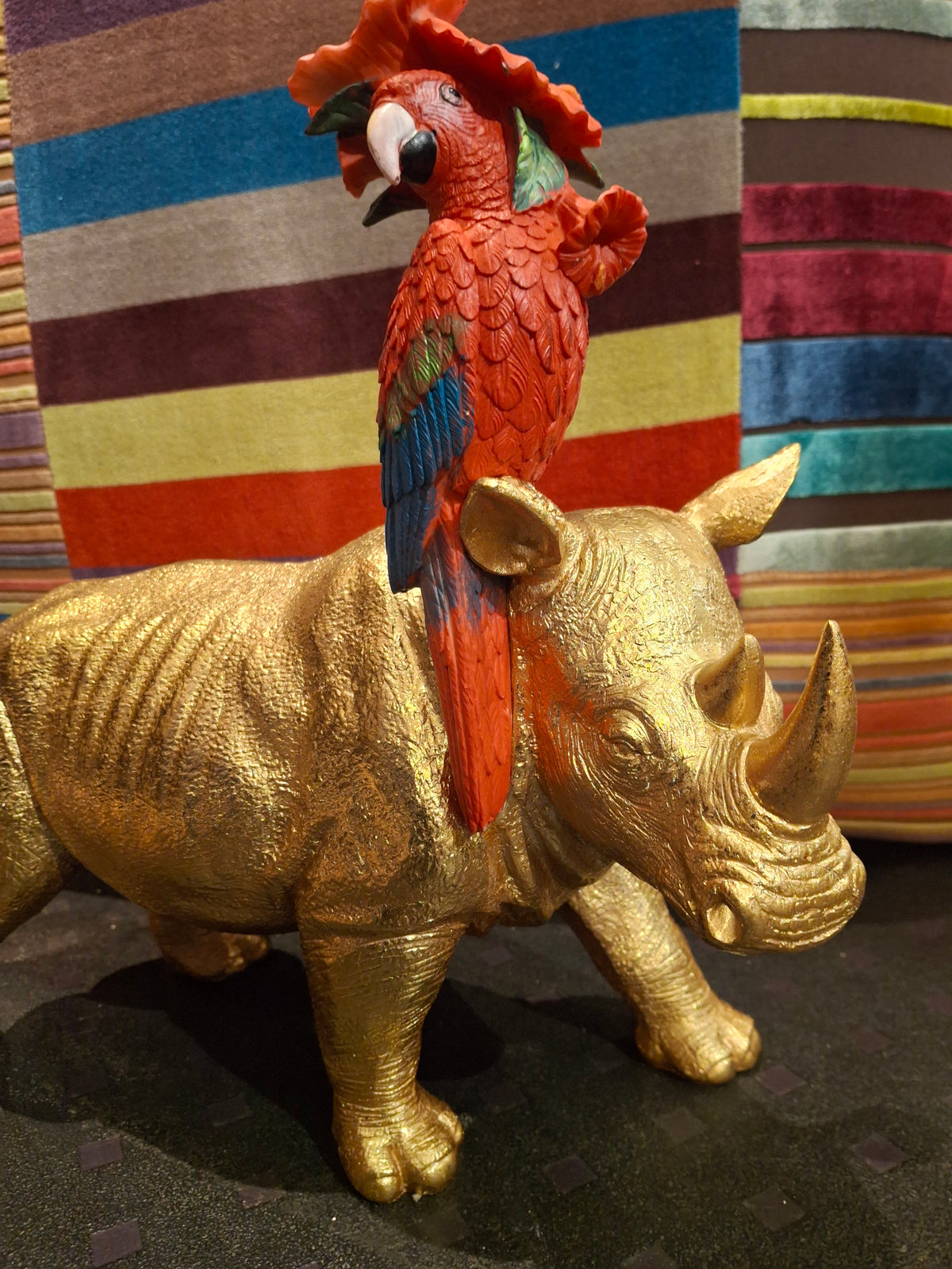 Reggie Rhino and Percy Parrot