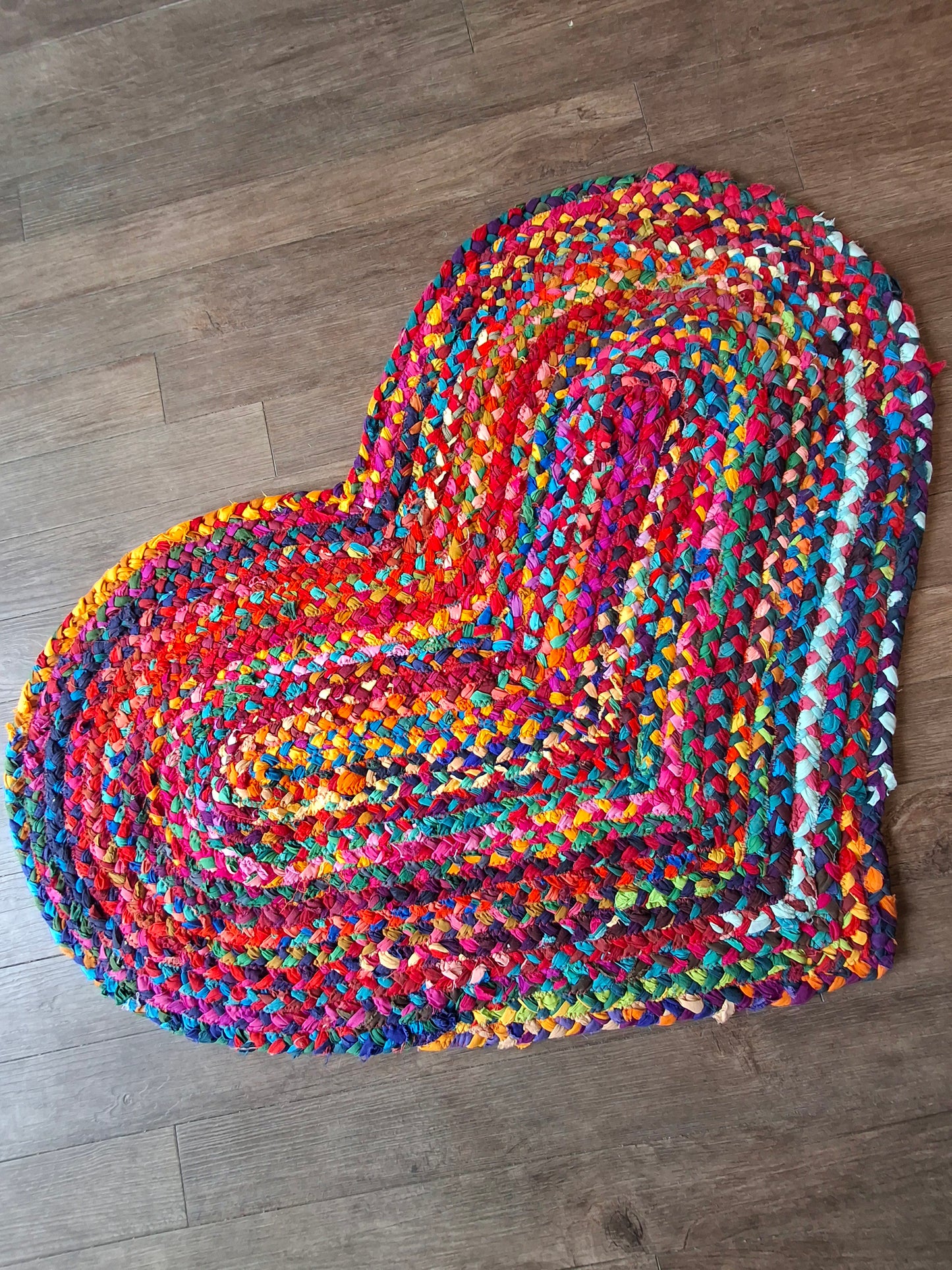 Woven Heart Rug