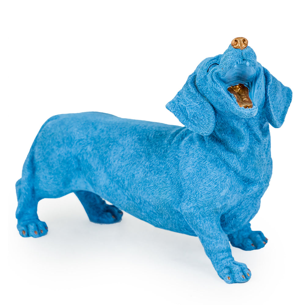 Ornament: Laughing Blue Dachshund
