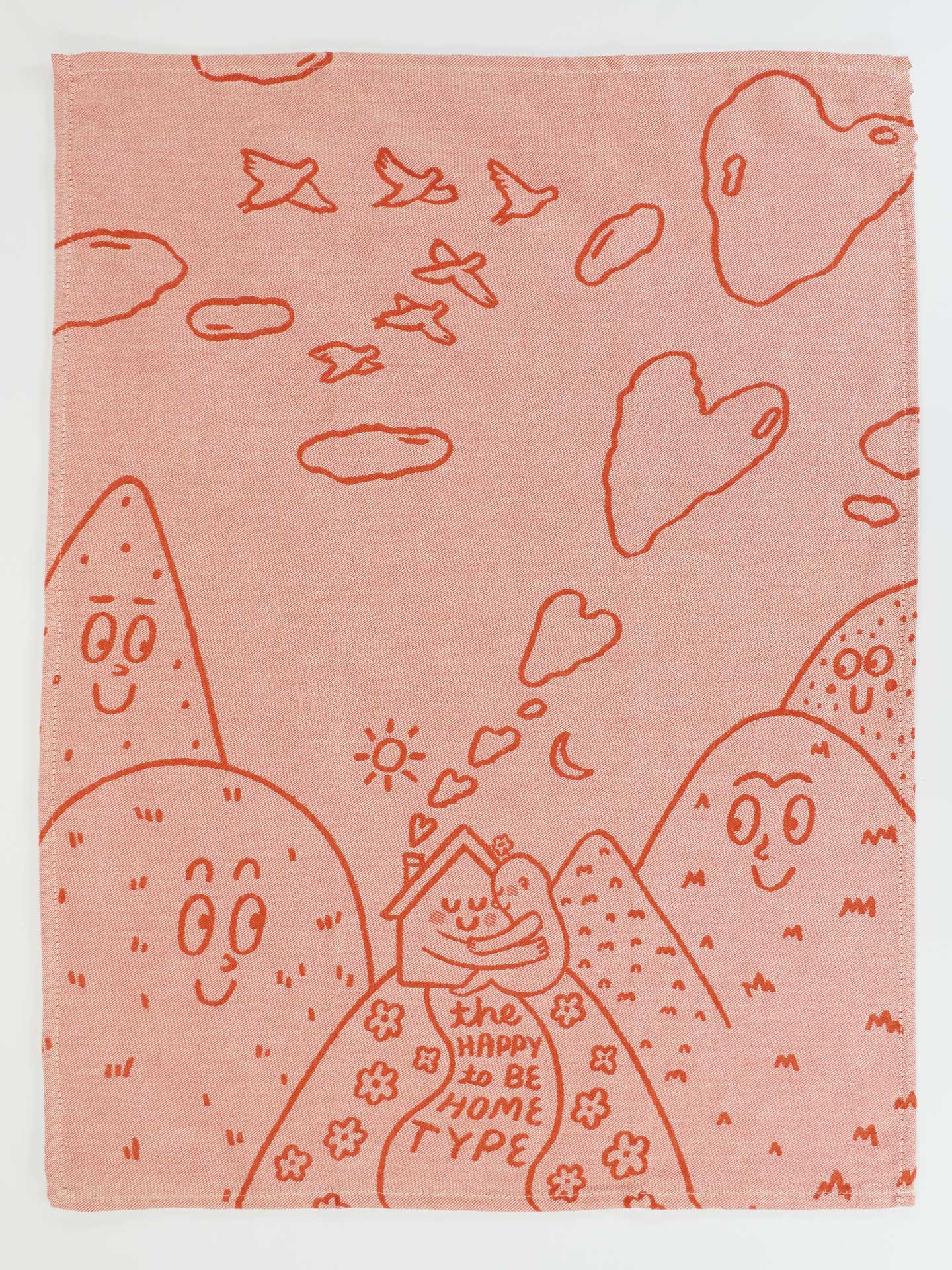 Tea Towel: Happy to be home