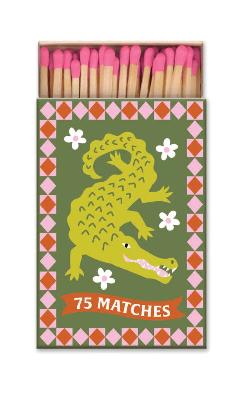 A Dopo Boxed Matches Crocodile Pink - 75 Matches