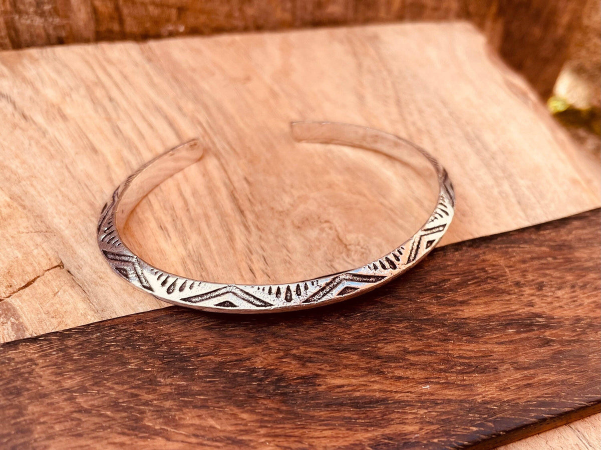 Aztec Silver Bracelet
