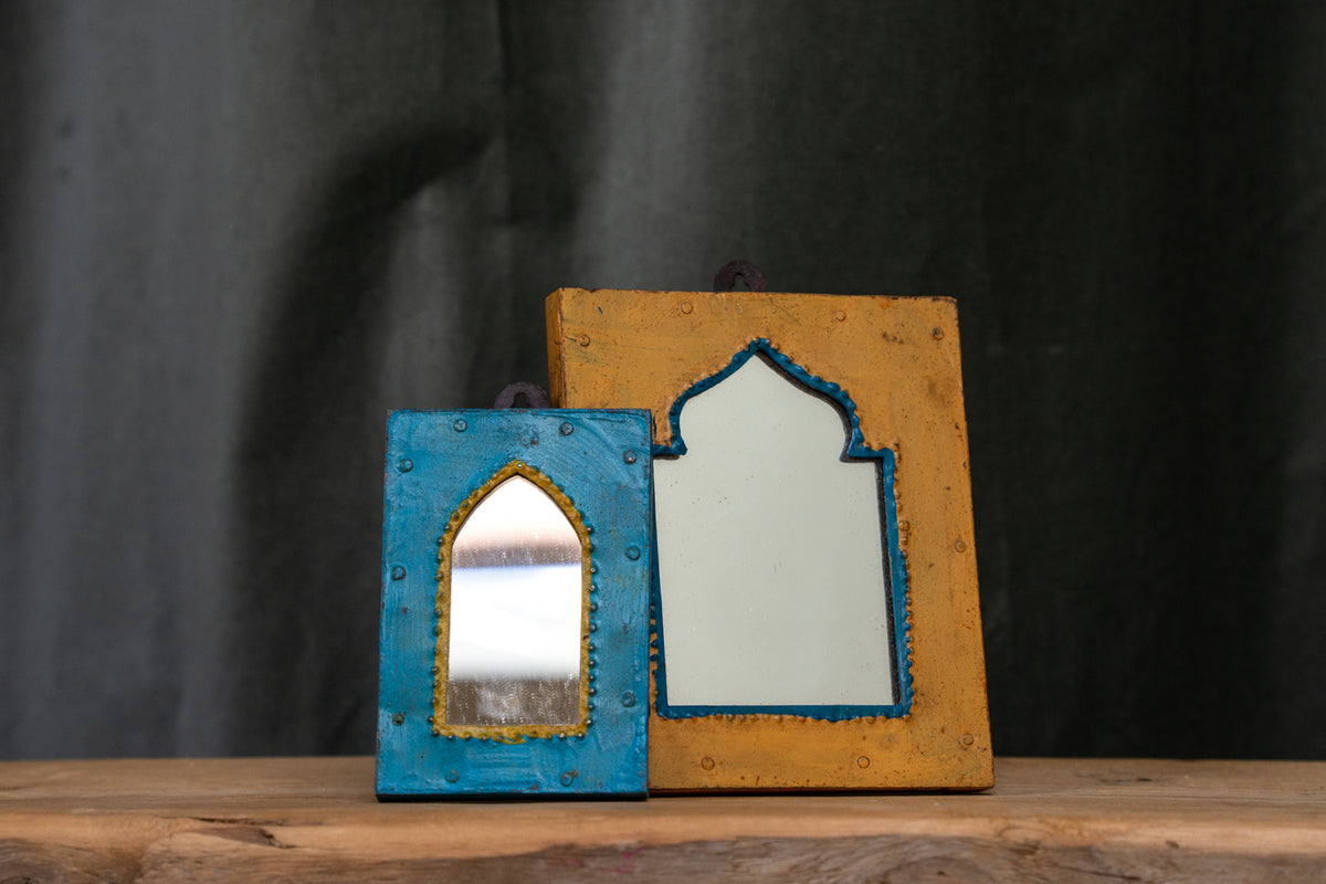 Unique Blue and Yellow Mirror (Mini)