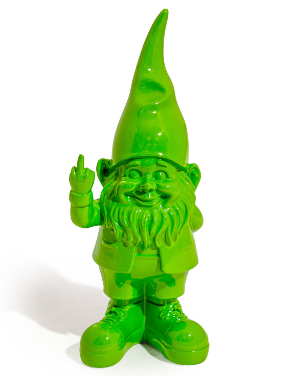 Ornament: "Naughty" Gnome Figure