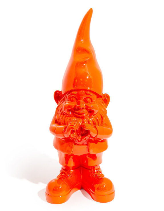 Ornament: "Heart Hands" Gnome Figure