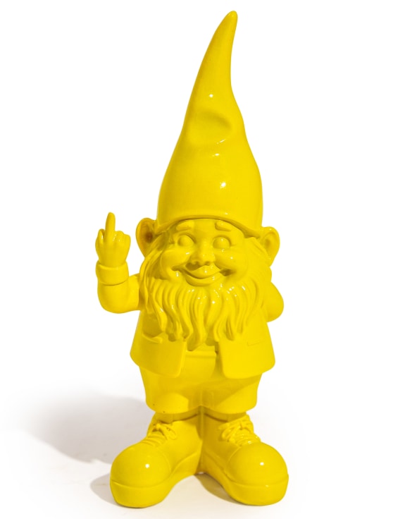 Ornament: "Naughty" Gnome Figure
