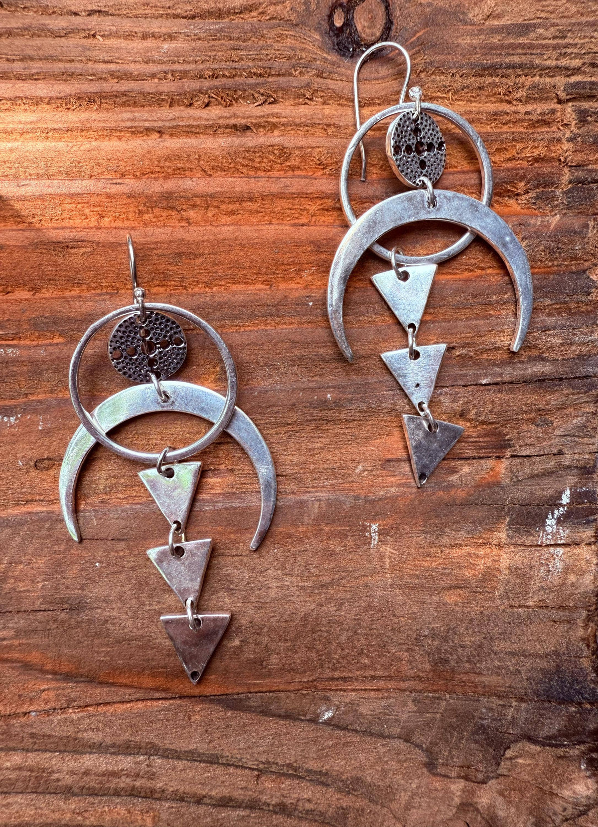 Celestial Moon Statement Earrings