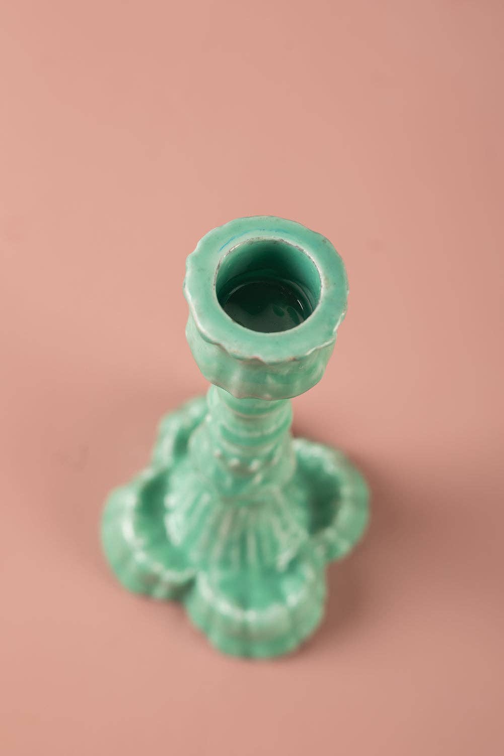 Moulded Metal Ceramic Candle Holders