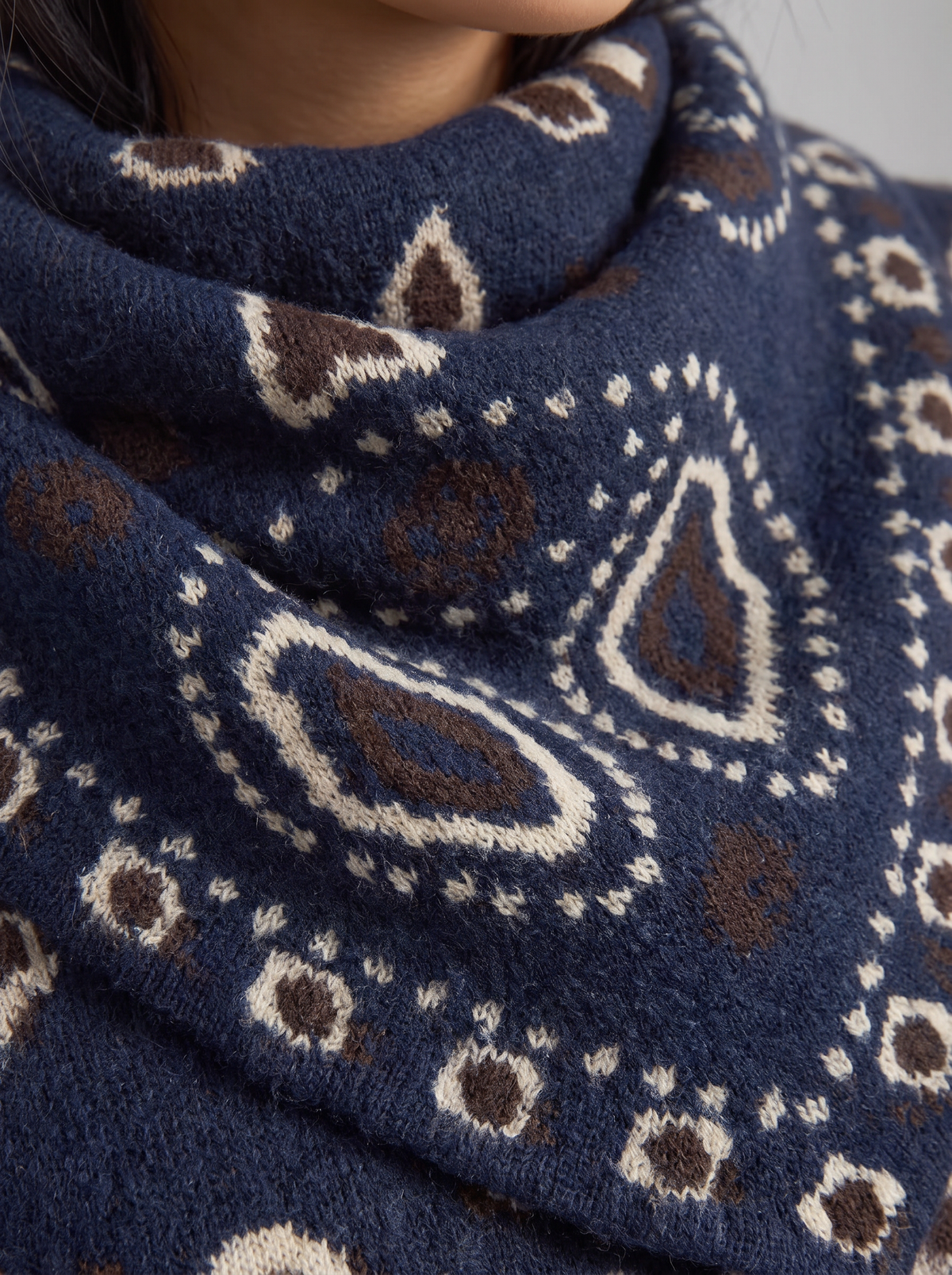 Supersoft Bandana Print Triangle Scarf