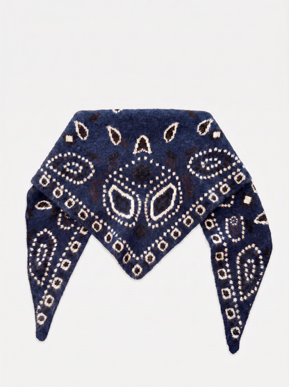 Supersoft Bandana Print Triangle Scarf