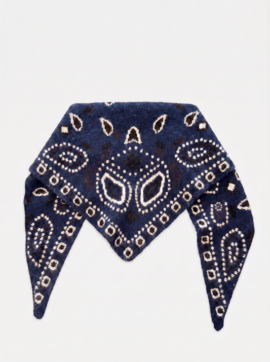 Supersoft Bandana Print Triangle Scarf