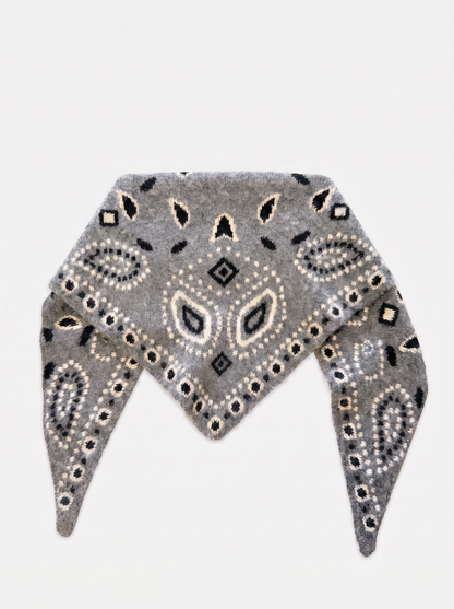 Supersoft Bandana Print Triangle Scarf