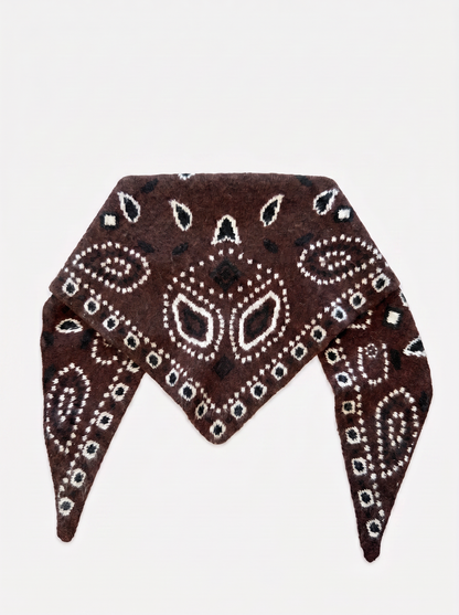 Supersoft Bandana Print Triangle Scarf