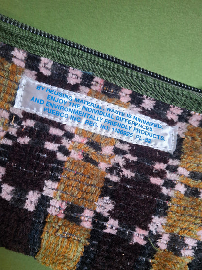 Recycled truck seat pouch