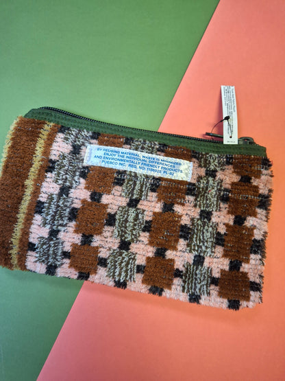 Recycled truck seat pouch