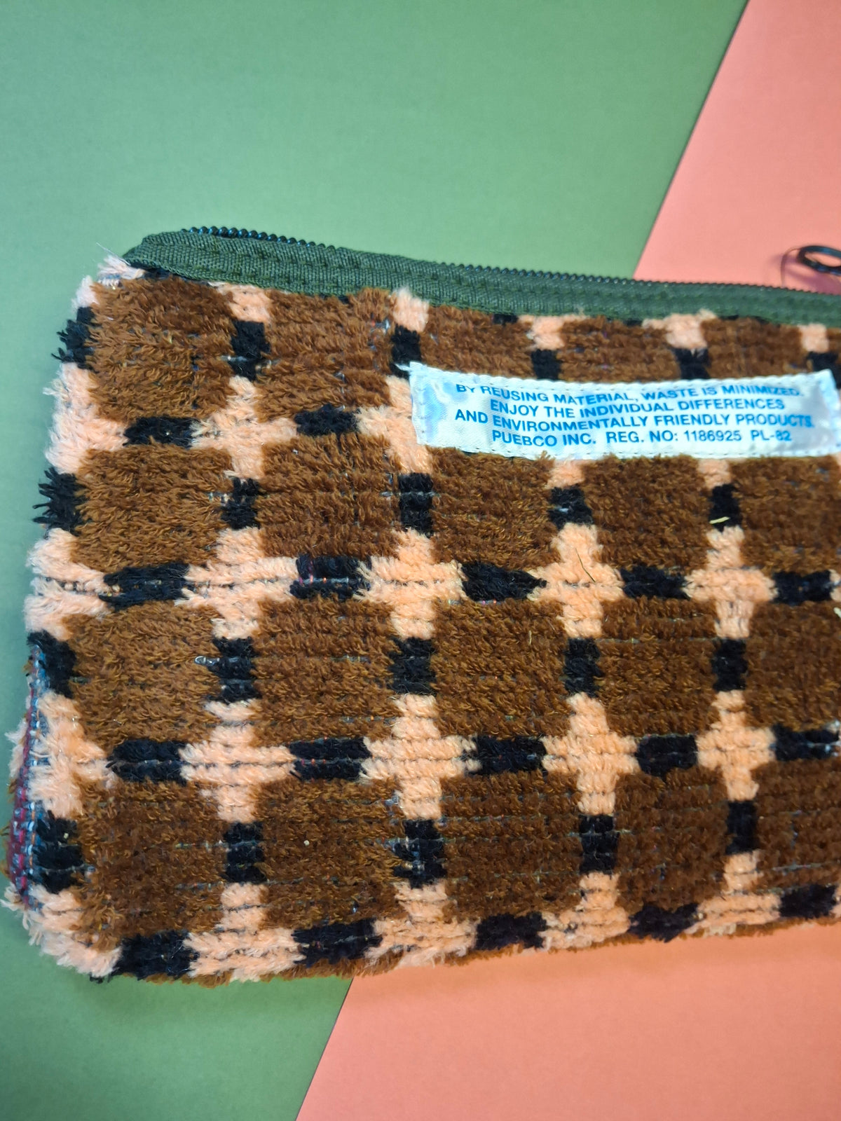 Recycled truck seat pouch