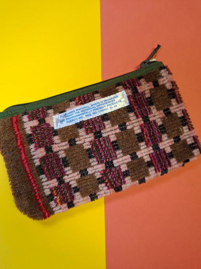 Recycled truck seat pouch