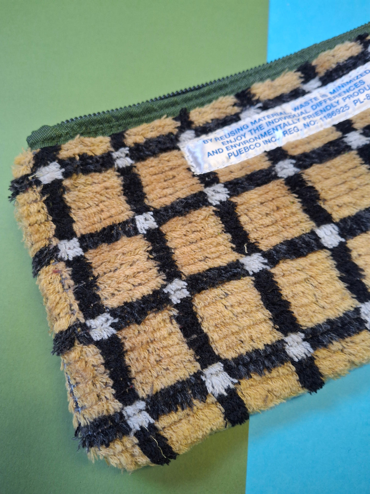Recycled truck seat pouch