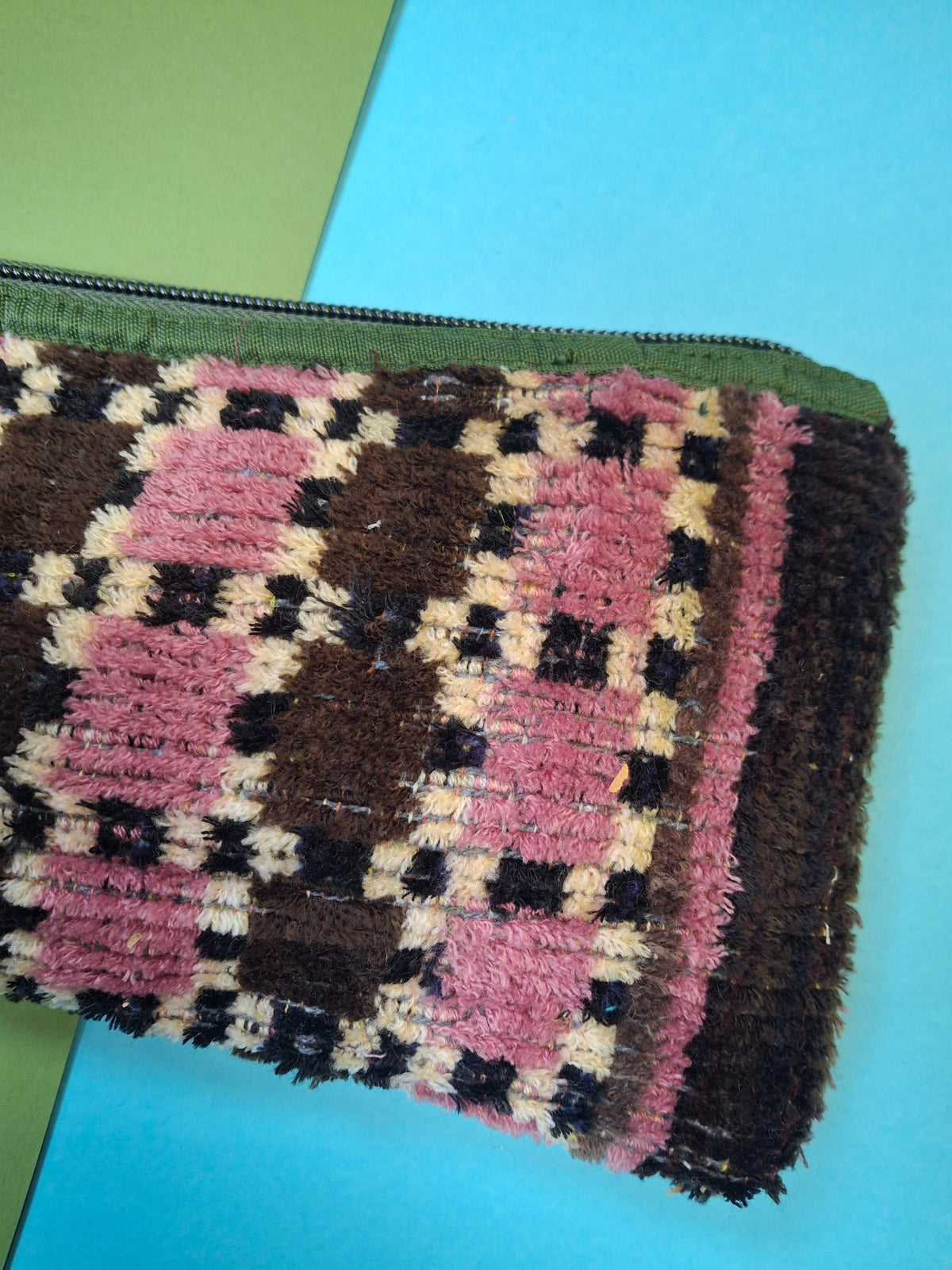 Recycled truck seat pouch