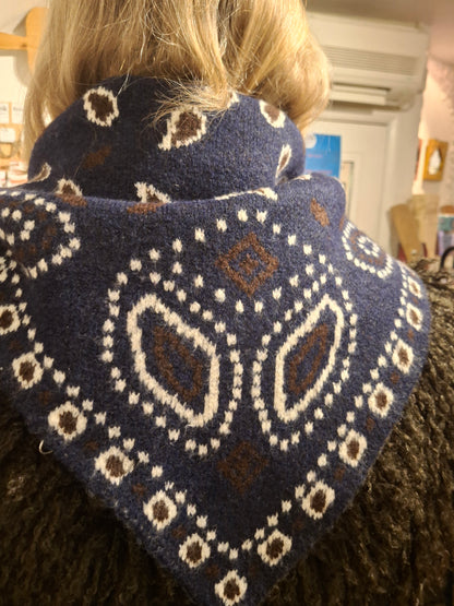 Supersoft Bandana Print Triangle Scarf