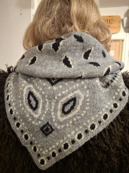 Supersoft Bandana Print Triangle Scarf