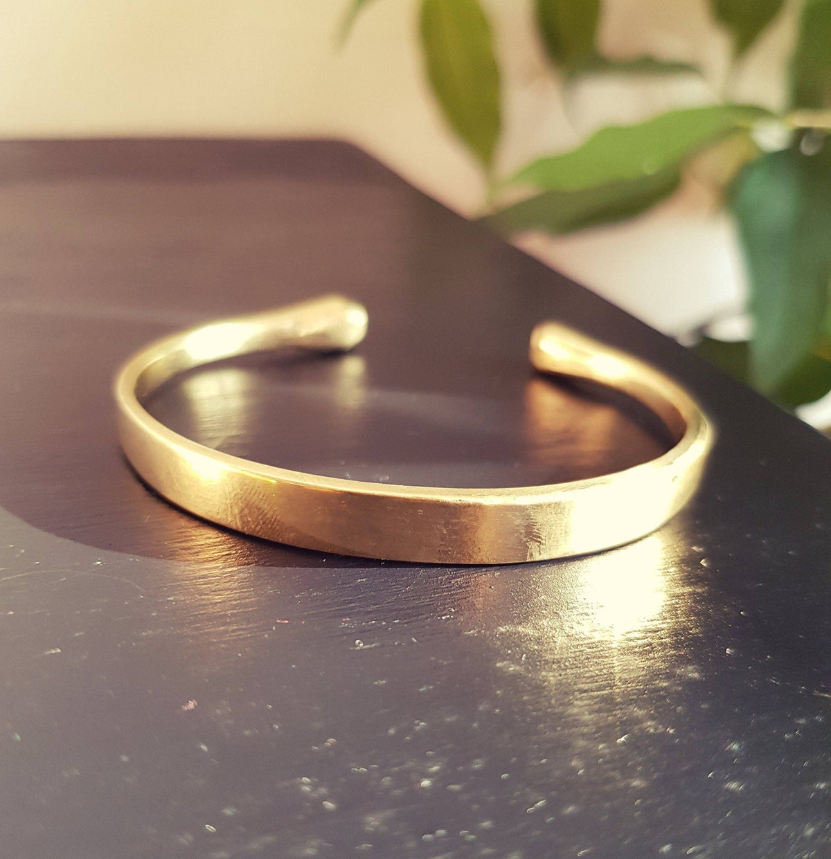 Simple Solid Brass Bracelet / Bangle