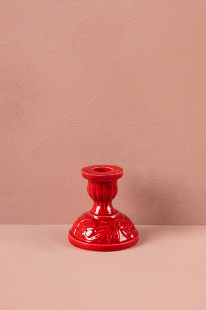 Moulded Metal Ceramic Candle Holders