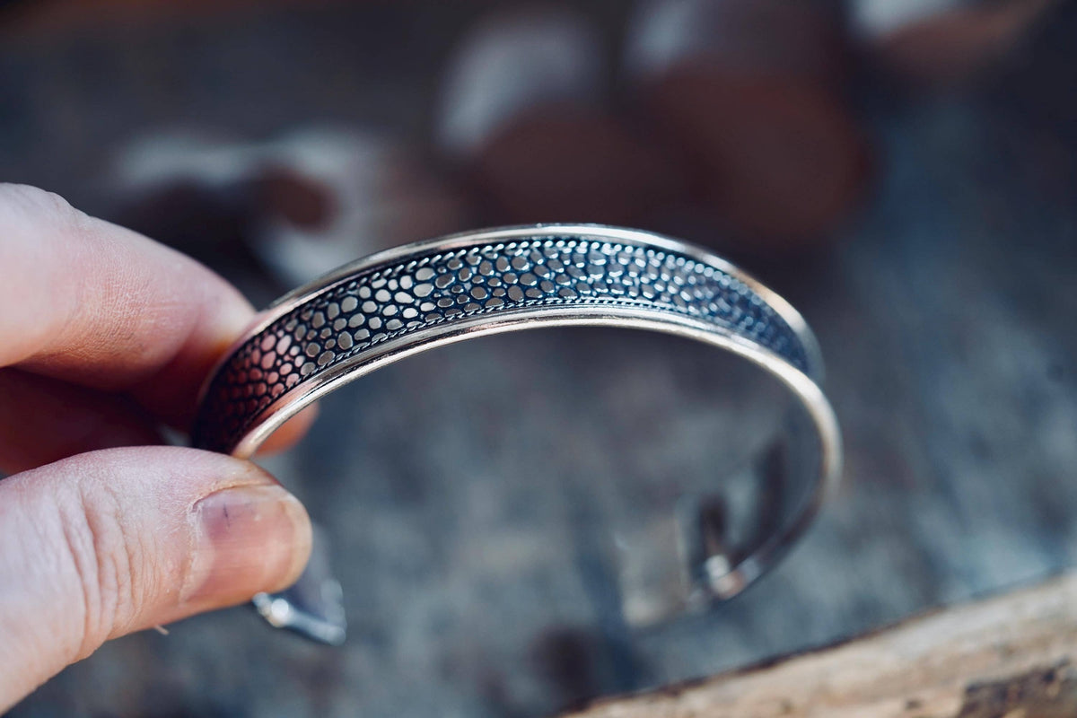 Silver Boho Cuff Bracelet