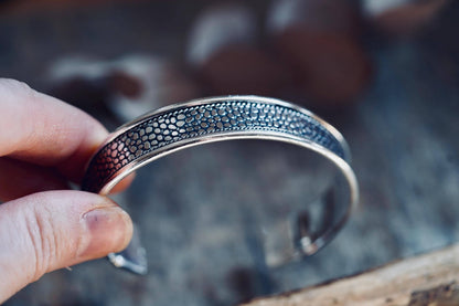 Silver Boho Cuff Bracelet