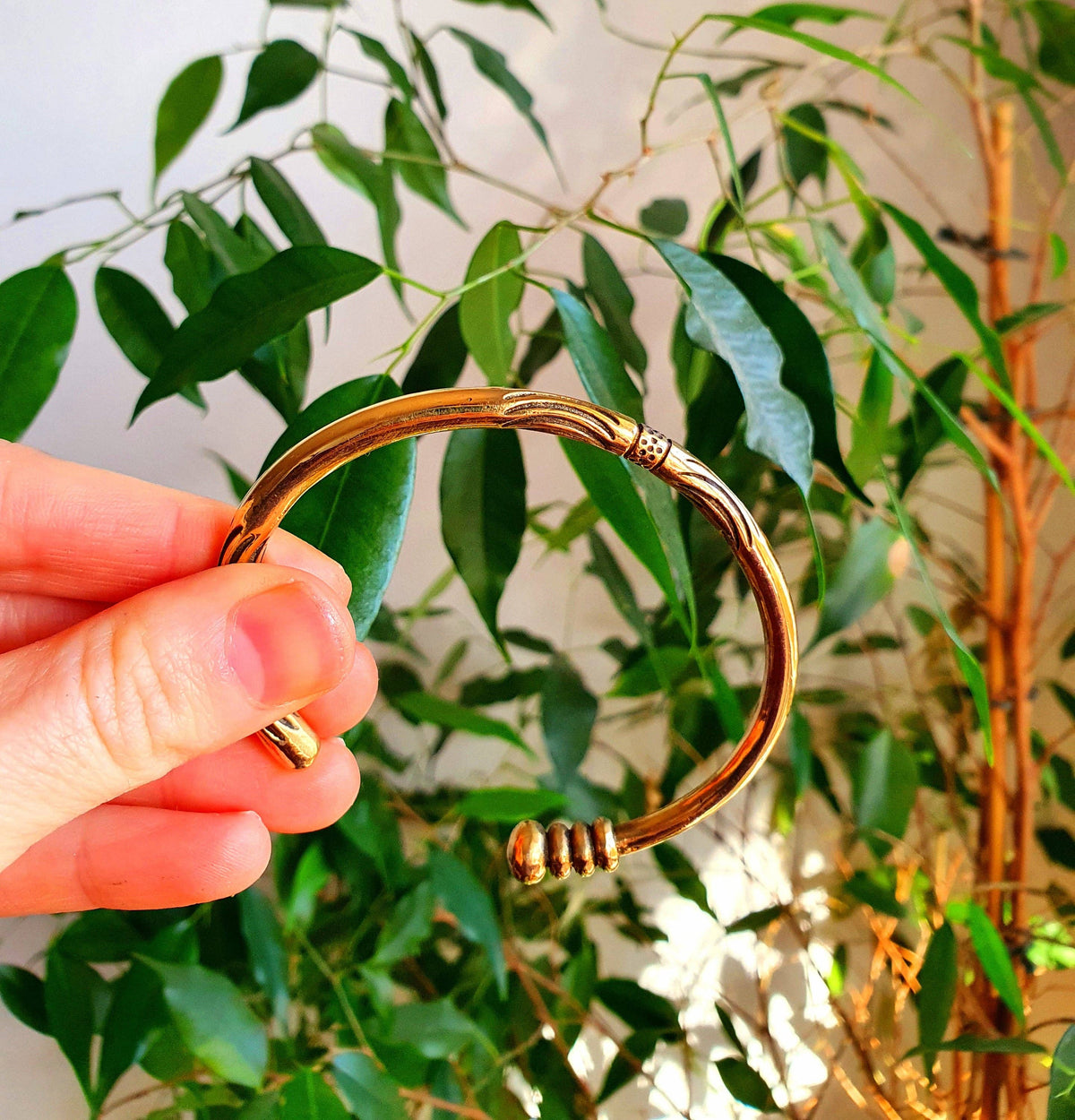 Tuareg Mens Brass Bracelet