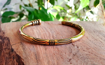 Tuareg Mens Brass Bracelet