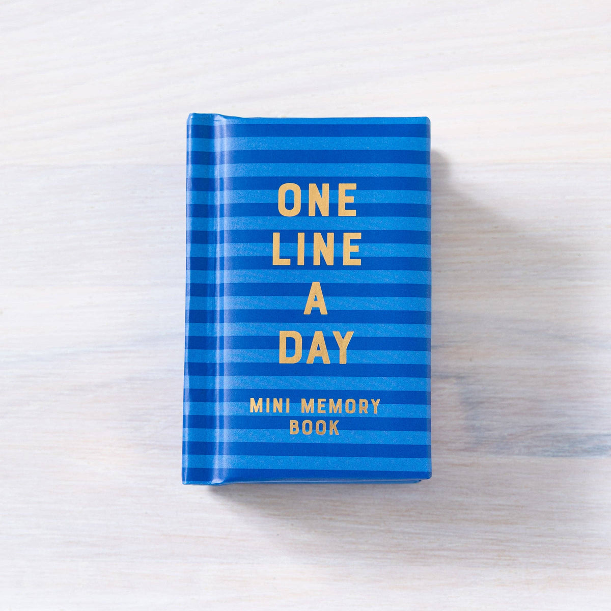 Navy Stripes Mini One Line a Day - A One-Year Memory Book