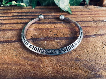 African Tuareg Silver Bracelet