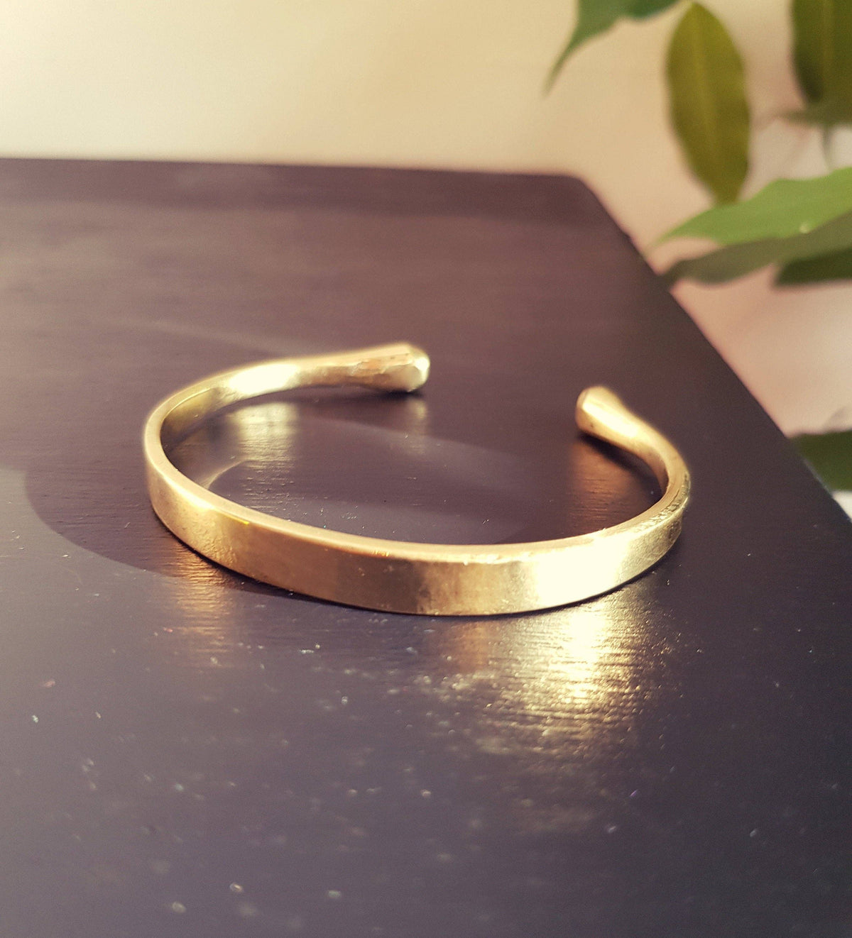Simple Solid Brass Bracelet / Bangle