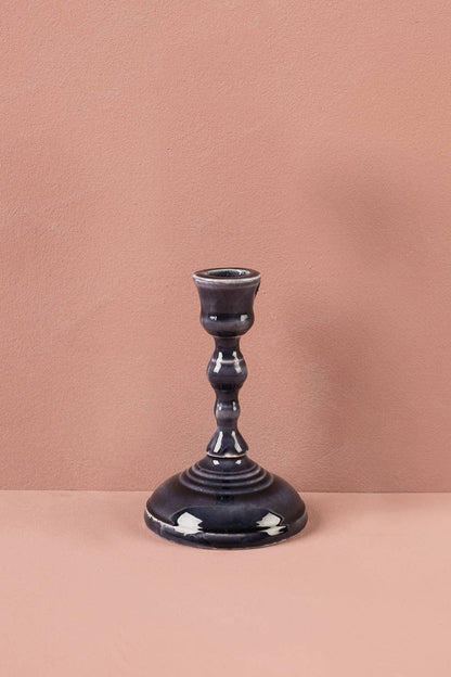 Moulded Metal Ceramic Candle Holders
