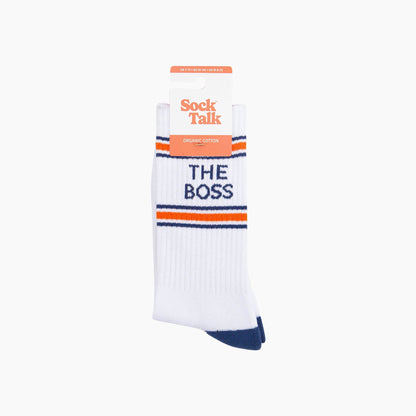 The Boss Organic Cotton Sports Socks in White