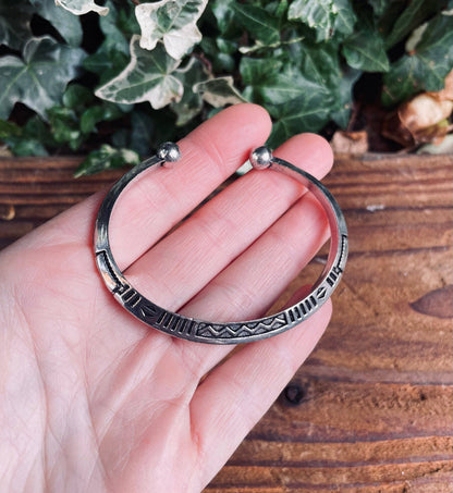 African Tuareg Silver Bracelet