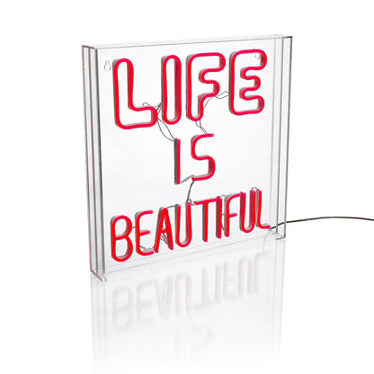 Life Is Beautiful Neon Led Acrylic Lightbox
