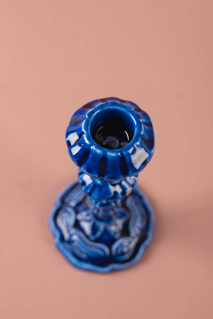 Moulded Metal Ceramic Candle Holders