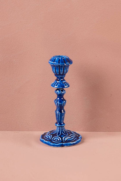 Moulded Metal Ceramic Candle Holders