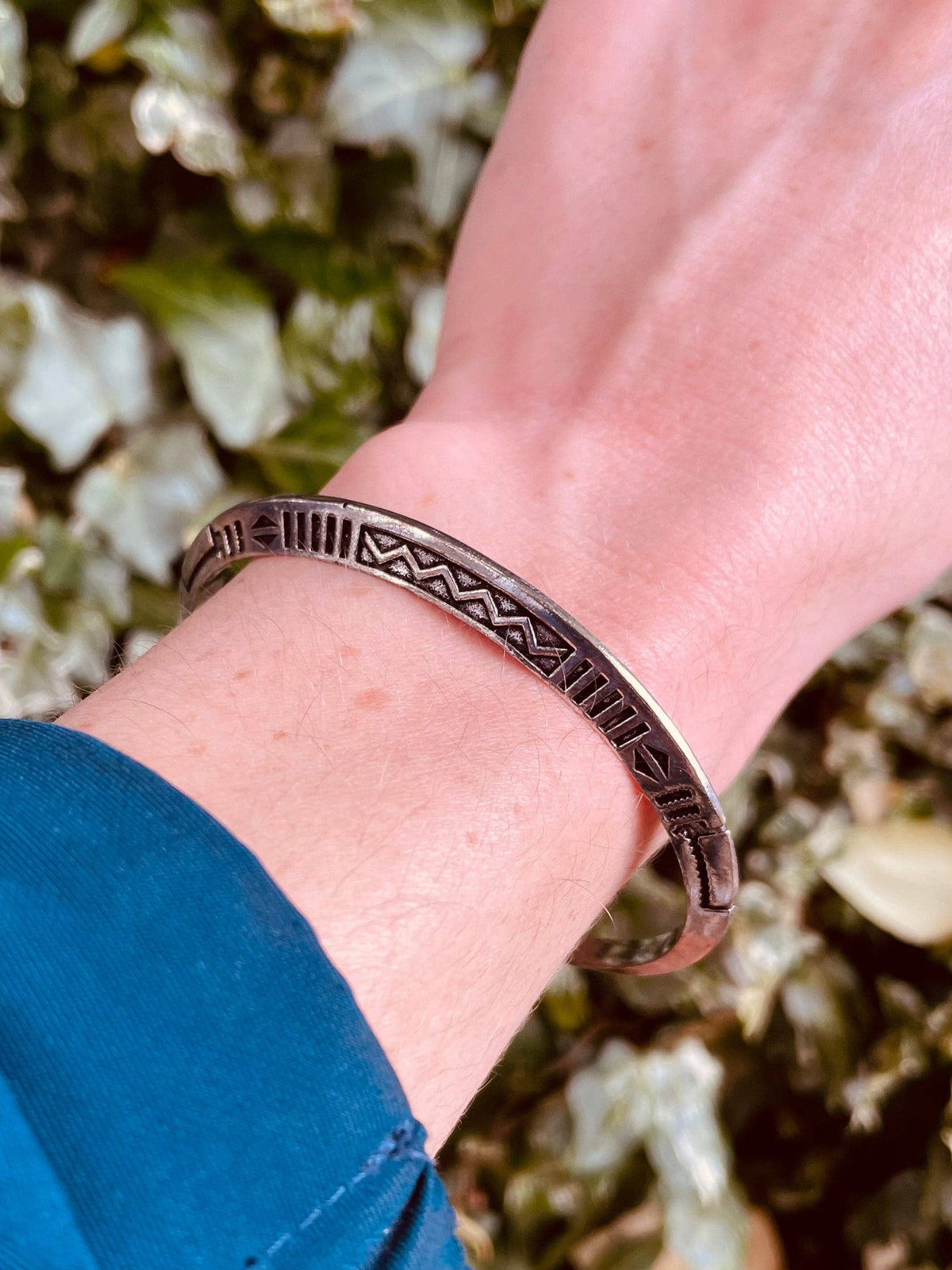 African Tuareg Silver Bracelet