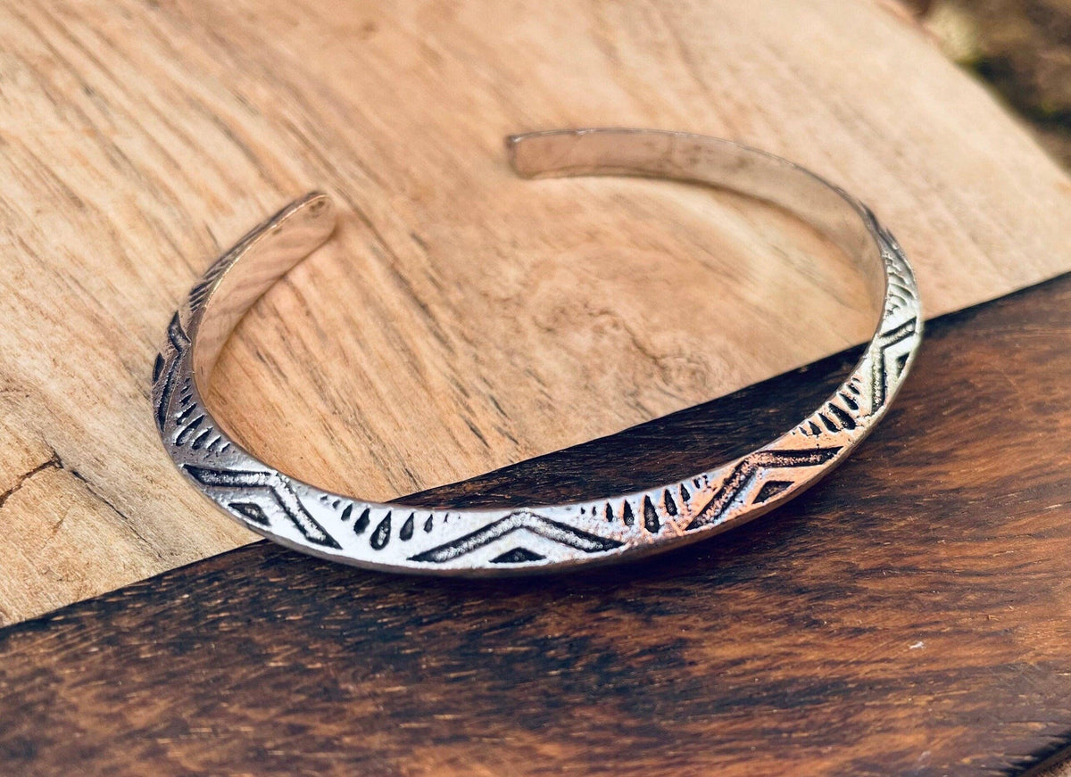 Aztec Silver Bracelet