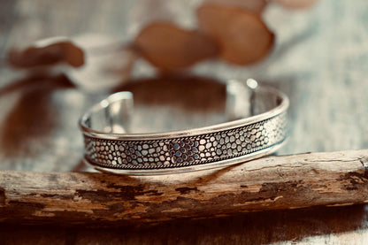 Silver Boho Cuff Bracelet
