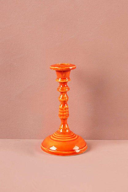 Moulded Metal Ceramic Candle Holders