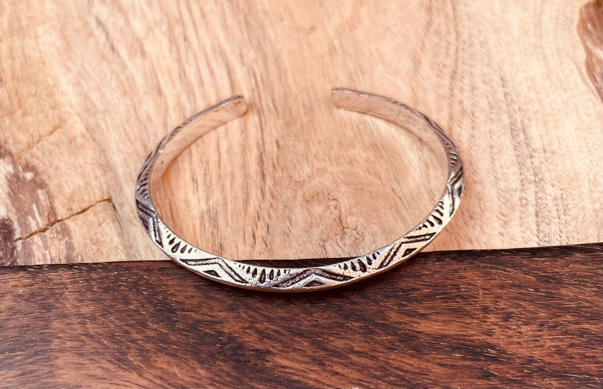 Aztec Silver Bracelet