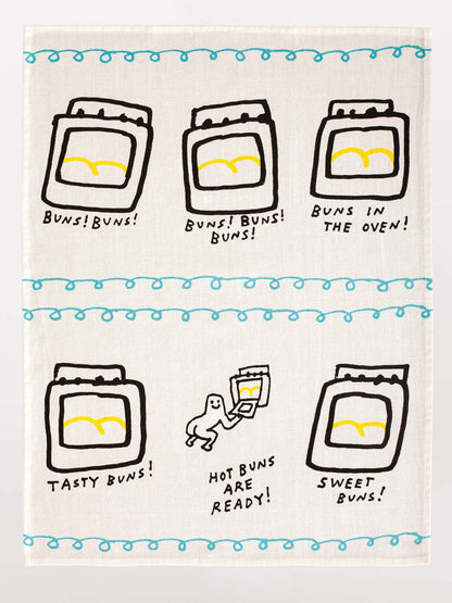 Tea Towel: Hot Buns