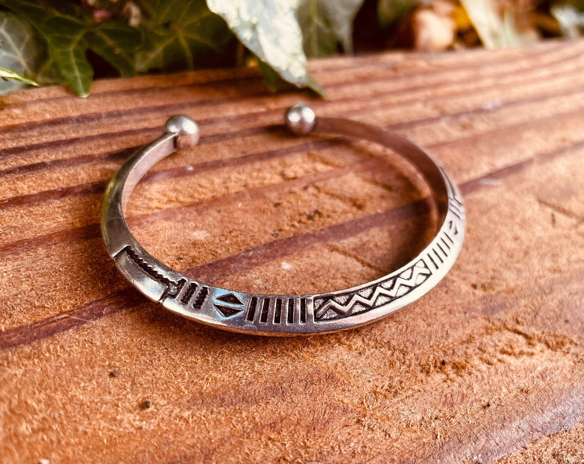 African Tuareg Silver Bracelet