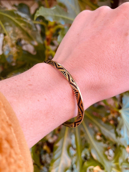 Aztec Silver Bracelet