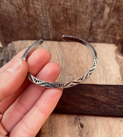 Aztec Silver Bracelet