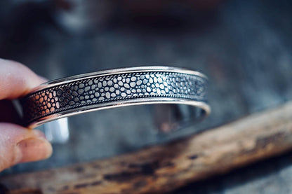 Silver Boho Cuff Bracelet